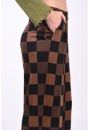 Pantaloni Dama Jdy Jdyjaco One Black/Brown Checks